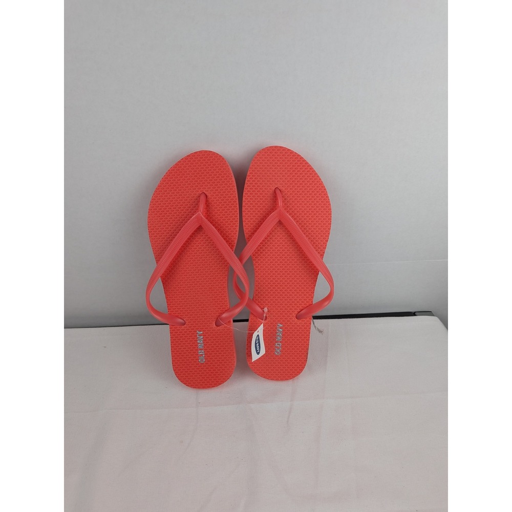 Old Navy Coral Flip Flops Thong Sandals Women Size M Beach Pool Summer